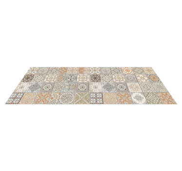 Vintage warm collage kitchen vinyl carpet - TenStickers