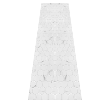 Kitchen vinyl carpet elegant grey hexagon tiles - TenStickers
