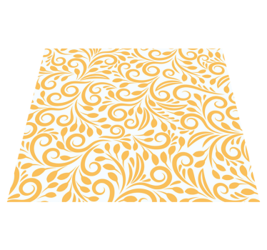 Kitchen vinyl carpet polish yellow flowers - TenStickers
