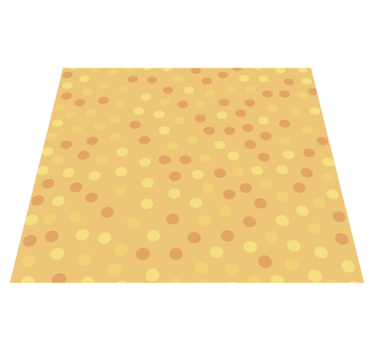 Kitchen vinyl carpet orange circles wallpaper - TenStickers