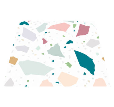 Kitchen vinyl carpet with mediterranean terrazzo design - TenStickers
