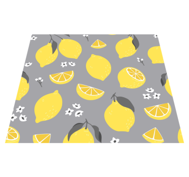 Kitchen vinyl carpet tropical lemon design - TenStickers