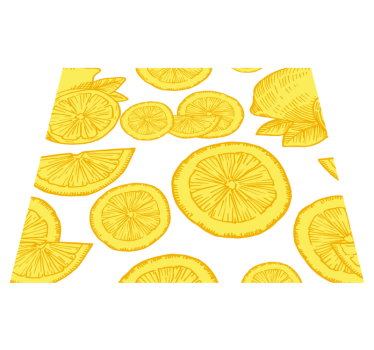 Kitchen vinyl carpet orange and lemon design - TenStickers