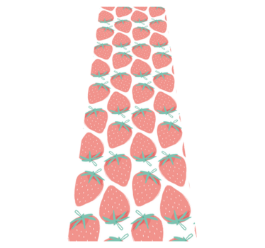 Kitchen vinyl carpet seamless pastel strawberry pattern - TenStickers
