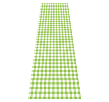 Green checked plaid design kitchen vinyl carpet - TenStickers