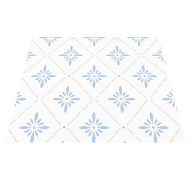 Kitchen vinyl carpet blue diamond tiles - TenStickers