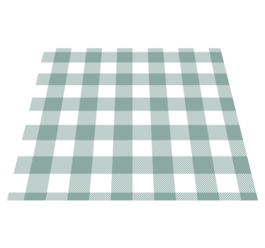 Kitchen vinyl carpet in green tartan design - TenStickers