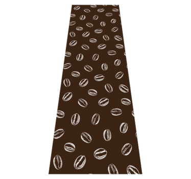 Kitchen vinyl carpet coffee beans seamless design - TenStickers
