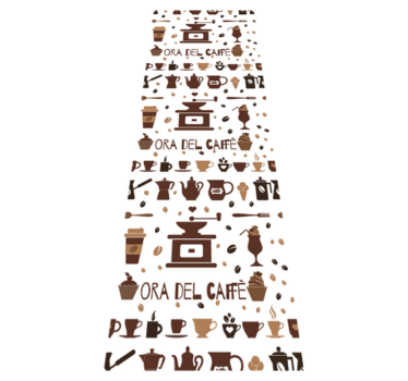 Kitchen vinyl carpet coffee break - TenStickers