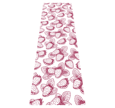 Kitchen vinyl carpet with cute seamless strawberry pattern - TenStickers