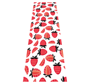 Kitchen vinyl carpet realistic red strawberries pattern - TenStickers
