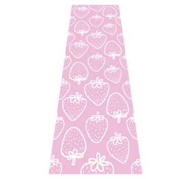 Kitchen vinyl carpet seamless pink strawberry design - TenStickers