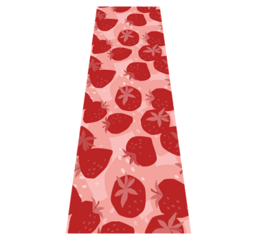 Kitchen vinyl carpet with abstract seamless red strawberries - TenStickers
