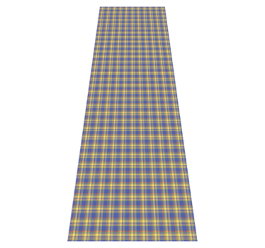 Kitchen vinyl carpet in blue check tartan pattern - TenStickers