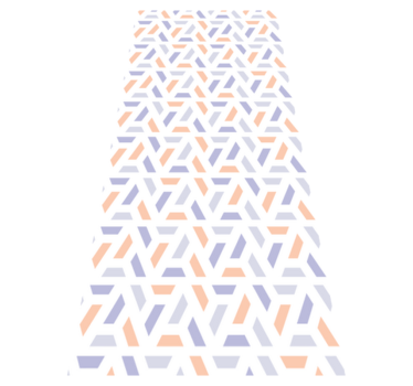 Kitchen vinyl carpet with nordic geometric lines - TenStickers