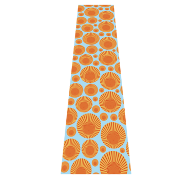 Kitchen vinyl carpet 70's sunshine refrigerator - TenStickers