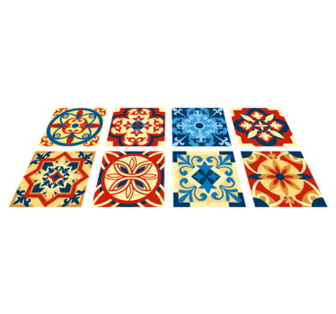 Kitchen vinyl carpet eraldo tile design - TenStickers