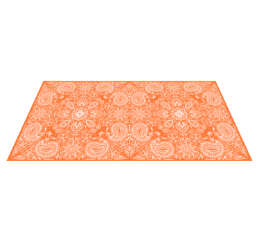 Kitchen vinyl carpet paisley tile design - TenStickers