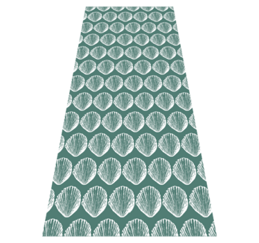 Kitchen vinyl carpet retro seashell pattern mat - TenStickers