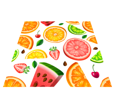 Kitchen vinyl carpet fruit border design - TenStickers