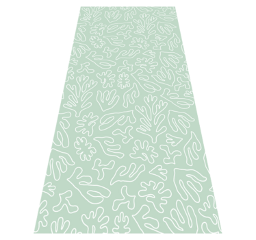 Kitchen vinyl carpet green think seaweed - TenStickers