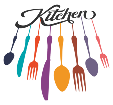 Kitchen vinyl carpet fork and spoons - TenStickers
