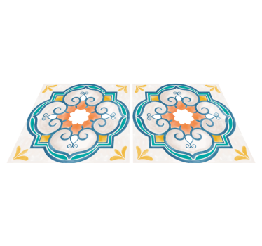Kitchen vinyl carpet with similar cement patterns - TenStickers