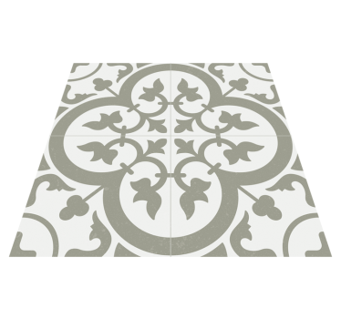 Kitchen vinyl carpet moroccan tile evergreen fog - TenStickers