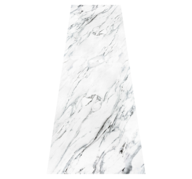 Kitchen vinyl carpet white marble design - TenStickers