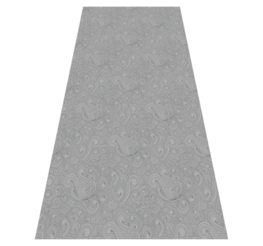 Kitchen vinyl carpet in grey floral design - TenStickers