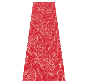 Kitchen vinyl carpet paisley illustration mat - TenStickers