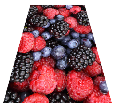Kitchen vinyl carpet blue berries design - TenStickers