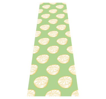 Kitchen vinyl carpet hand drawn lemon design - TenStickers