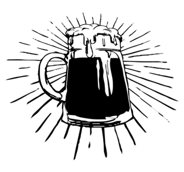 Kitchen vinyl carpet beer lamp - TenStickers