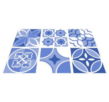 Kitchen vinyl carpet azulejos cindito tiles - TenStickers