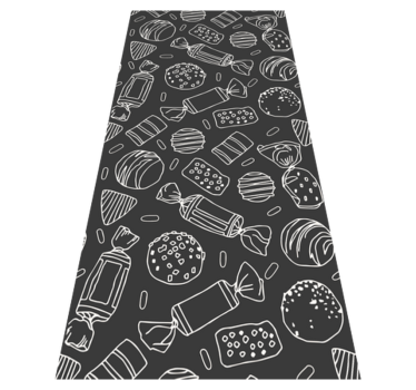 Kitchen vinyl carpet candy pattern - TenStickers