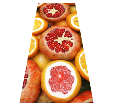 Sliced fruits kitchen vinyl carpet - TenStickers