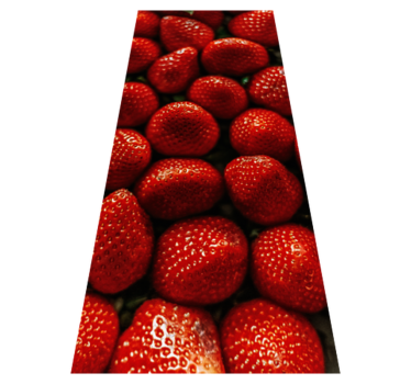 Kitchen vinyl carpet strawberries design - TenStickers