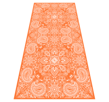 Kitchen vinyl carpet paisley tile fridge - TenStickers