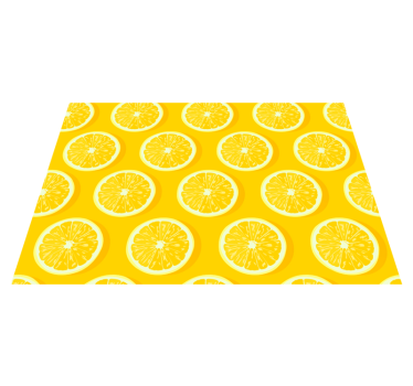 Kitchen vinyl carpet with sliced lemon design - TenStickers