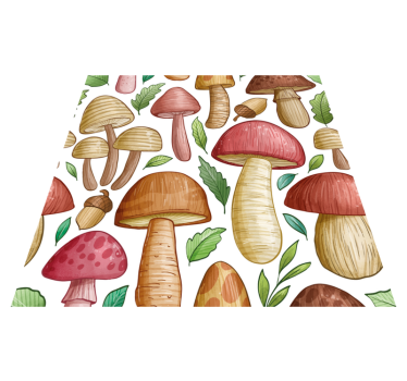 Kitchen vinyl carpet mushroom collection - TenStickers
