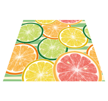Kitchen vinyl carpet citrus tile stickers - TenStickers