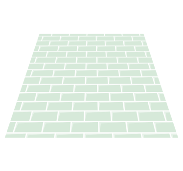Kitchen vinyl carpet green bricks decal for kitchen - TenStickers