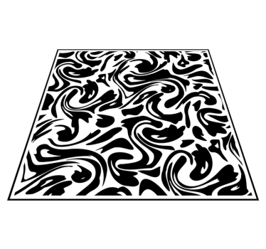 Modern fluid kitchen vinyl carpet - TenStickers