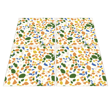 Kitchen vinyl carpet terrazzo tiles - TenStickers