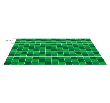 Kitchen vinyl carpet green brick tile - TenStickers