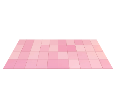 Kitchen vinyl carpet in pink square tiles - TenStickers