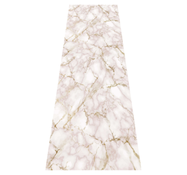 Pink marble kitchen vinyl carpet - TenStickers