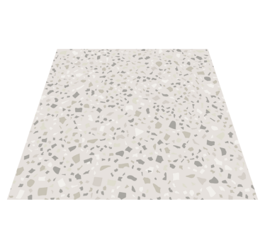 Kitchen vinyl carpet in grey terrazzo design - TenStickers