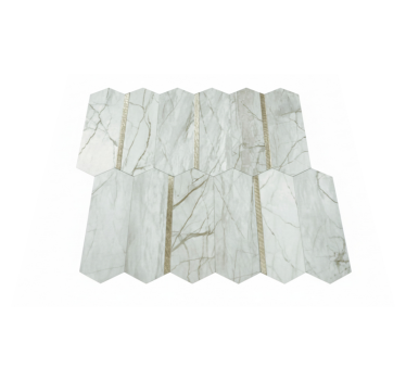 Kitchen vinyl carpet in trendy marble design - TenStickers